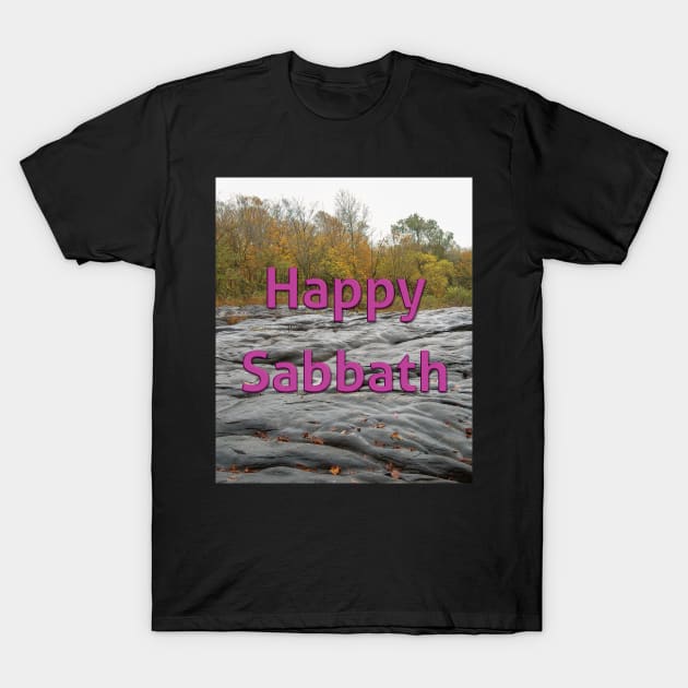 Happy Sabbath Ascension Rock T-Shirt by DPattonPD